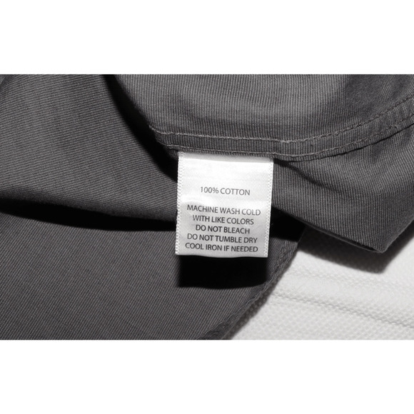 UNTUCKit Wrinkle Free Men's Long Sleeve Button Front Gray Shirt Size 2XL - Picture 8 of 8